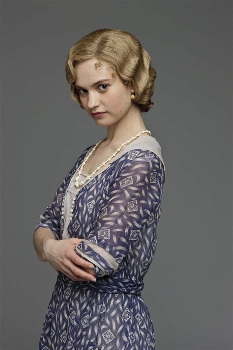 lily rose james|downton abbey lily james character.